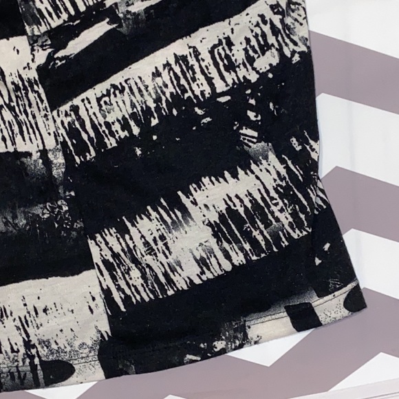 Daytrip Shirt womens small sparkly, striped, see thru, black and grey - Picture 6 of 10